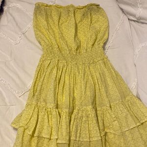 moda international strapless dress